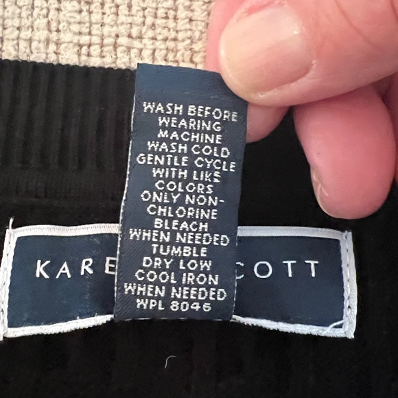 Karen Scott Women’s Plus Size Cardigan in Black size 3X - Picture 5 of 8